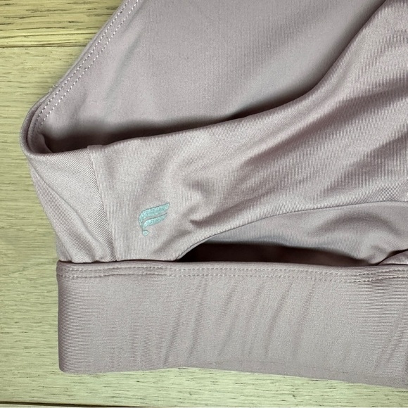 Fabletics Ellie Zip-Up No Bounce Sports Bra Light Mauve High Impact Size XL - Picture 5 of 7